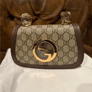 Gucci Tan and Gold Shoulder Bag